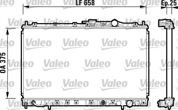 Valeo 734139 - Радіатор, охолодження двигуна autocars.com.ua