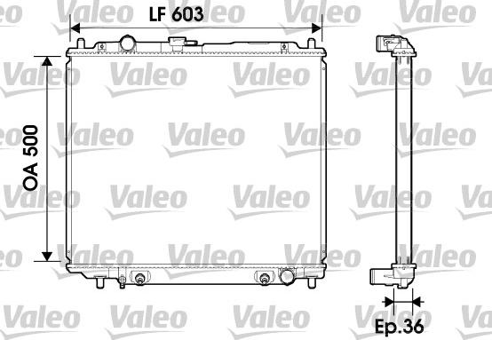 Valeo 734148 - Радіатор, охолодження двигуна autocars.com.ua