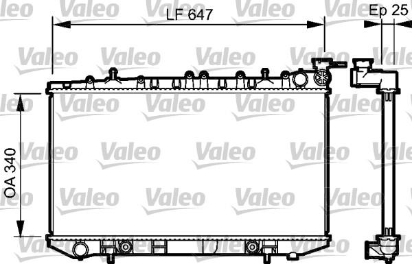 Valeo 734152 - Радіатор, охолодження двигуна autocars.com.ua