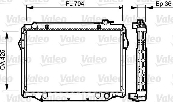 Valeo 734189 - Радіатор, охолодження двигуна autocars.com.ua