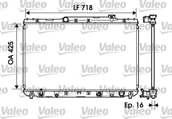 Valeo 734193 - Радіатор, охолодження двигуна autocars.com.ua