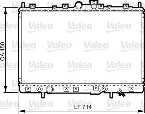 Valeo 734196 - Радіатор, охолодження двигуна autocars.com.ua