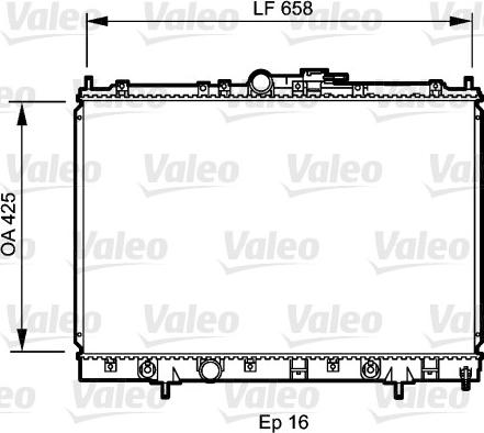 Valeo 734197 - Радіатор, охолодження двигуна autocars.com.ua