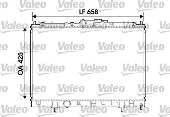 Valeo 734198 - Радіатор, охолодження двигуна autocars.com.ua