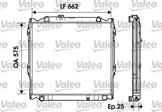 Valeo 734204 - Радіатор, охолодження двигуна autocars.com.ua