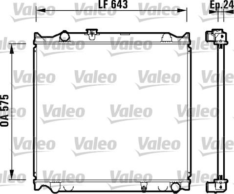 Valeo 734205 - Радіатор, охолодження двигуна autocars.com.ua