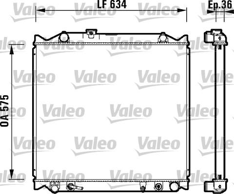 Valeo 734206 - Радіатор, охолодження двигуна autocars.com.ua