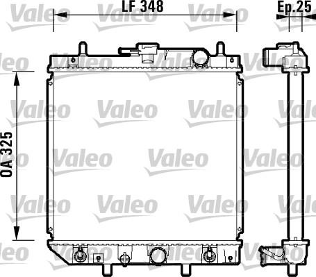 Valeo 734210 - Радиатор, охлаждение двигателя autodnr.net