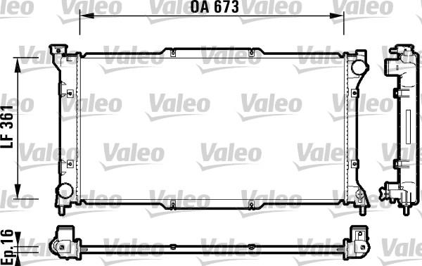 Valeo 734212 - Радиатор, охлаждение двигателя avtokuzovplus.com.ua