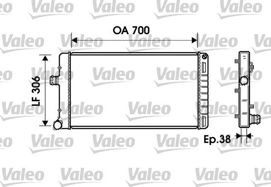 Valeo 734224 - Радиатор, охлаждение двигателя autodnr.net