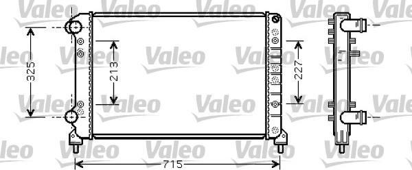 Valeo 734226 - Радіатор, охолодження двигуна autocars.com.ua