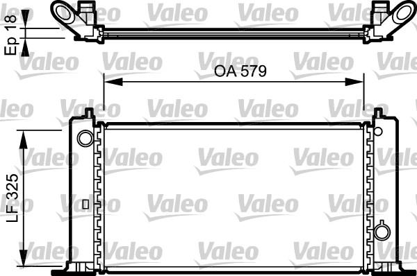 Valeo 734228 - Радіатор, охолодження двигуна autocars.com.ua