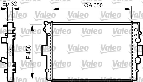 Valeo 734232 - Радиатор, охлаждение двигателя autodnr.net