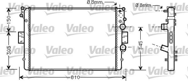 Valeo 734234 - Радиатор, охлаждение двигателя autodnr.net