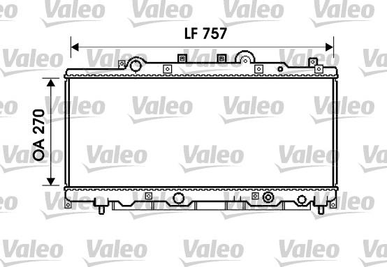 Valeo 734235 - Радіатор, охолодження двигуна autocars.com.ua