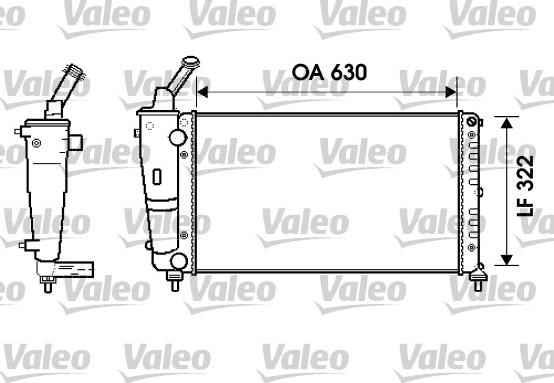 Valeo 734238 - Радіатор, охолодження двигуна autocars.com.ua