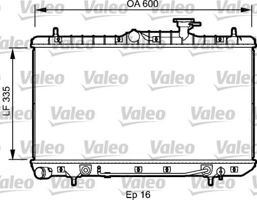 Valeo 734253 - Радіатор, охолодження двигуна autocars.com.ua