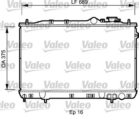 Valeo 734256 - Радіатор, охолодження двигуна autocars.com.ua