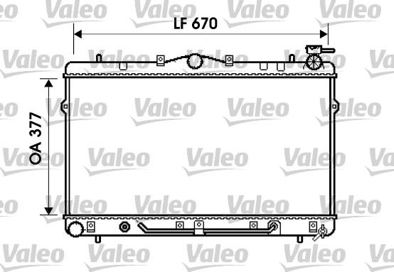 Valeo 734258 - Радіатор, охолодження двигуна autocars.com.ua