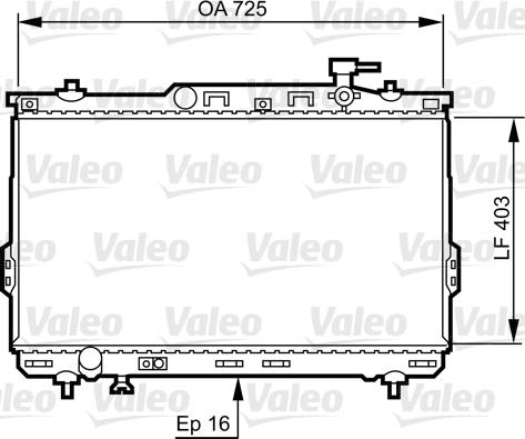 Valeo 734259 - Радіатор, охолодження двигуна autocars.com.ua