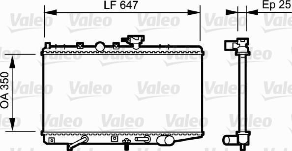 Valeo 734263 - Радіатор, охолодження двигуна autocars.com.ua