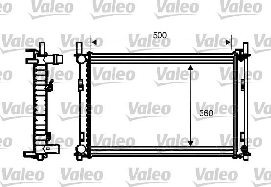 Valeo 734272 - Радіатор, охолодження двигуна autocars.com.ua