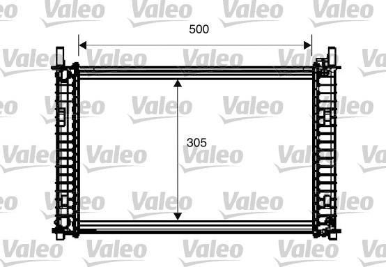 Valeo 734274 - Радіатор, охолодження двигуна autocars.com.ua