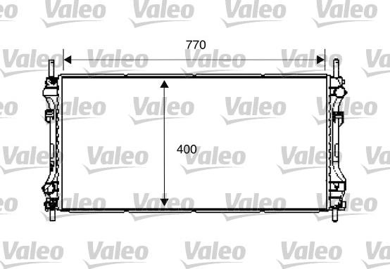 Valeo 734292 - Радиатор, охлаждение двигателя avtokuzovplus.com.ua