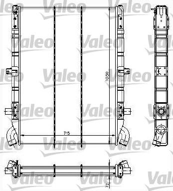 Valeo 734295 - Радіатор, охолодження двигуна autocars.com.ua