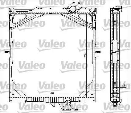 Valeo 734298 - Радиатор, охлаждение двигателя autodnr.net