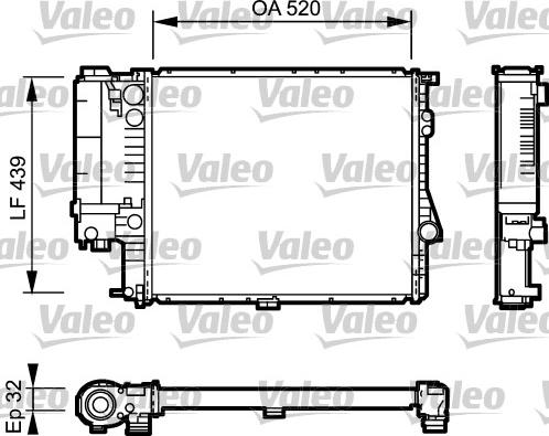 Valeo 734301 - Радіатор, охолодження двигуна autocars.com.ua