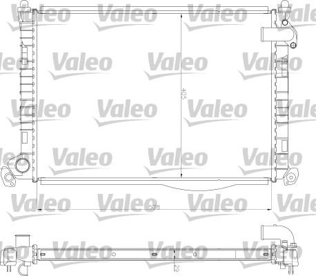 Valeo 734327 - Радіатор, охолодження двигуна autocars.com.ua