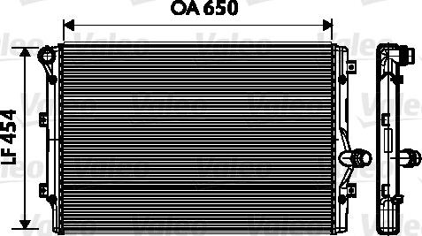 VALEO 734333 - Радіатор, охолодження двигуна autocars.com.ua