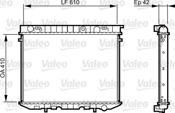 Valeo 734353 - Радіатор, охолодження двигуна autocars.com.ua