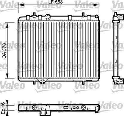 Valeo 734366 - Радіатор, охолодження двигуна autocars.com.ua