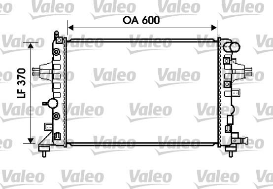 Valeo 734381 - Радіатор, охолодження двигуна autocars.com.ua