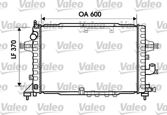 Valeo 734383 - Радиатор, охлаждение двигателя avtokuzovplus.com.ua