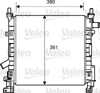 Valeo 734392 - Радіатор, охолодження двигуна autocars.com.ua