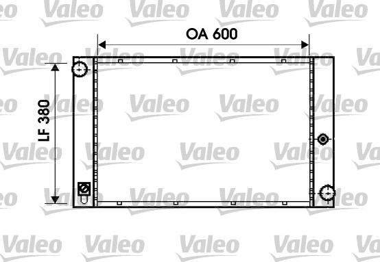 Valeo 734395 - Радиатор, охлаждение двигателя avtokuzovplus.com.ua