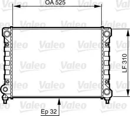 Ava Quality Cooling VW 2071 - Радиатор, охлаждение двигателя avtokuzovplus.com.ua