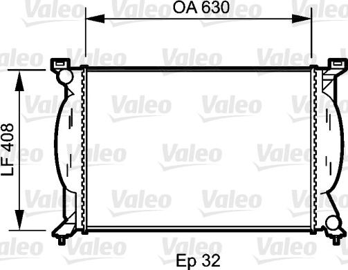 Valeo 734418 - Радіатор, охолодження двигуна autocars.com.ua