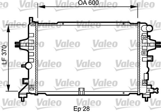 Valeo 734432 - Радиатор, охлаждение двигателя avtokuzovplus.com.ua