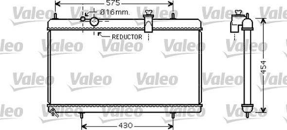 Valeo 734452 - Радіатор, охолодження двигуна autocars.com.ua