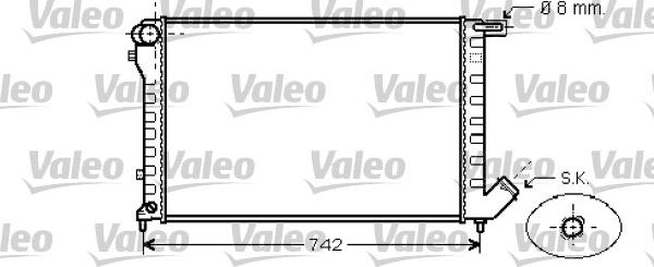 Valeo 734456 - Радіатор, охолодження двигуна autocars.com.ua