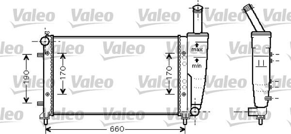 Valeo 734457 - Радіатор, охолодження двигуна autocars.com.ua