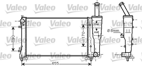 Valeo 734458 - Радиатор, охлаждение двигателя avtokuzovplus.com.ua