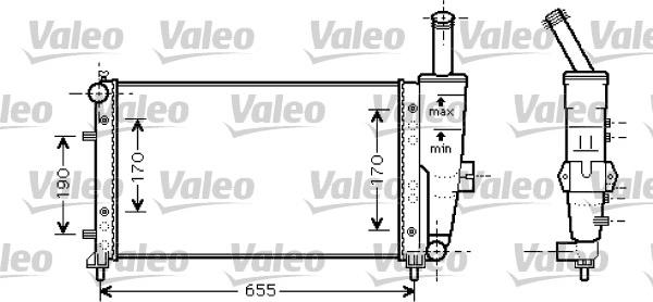 Valeo 734459 - Радиатор, охлаждение двигателя avtokuzovplus.com.ua