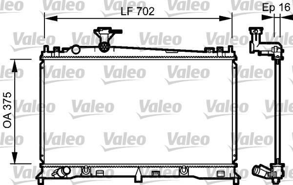 Valeo 734483 - Радіатор, охолодження двигуна autocars.com.ua