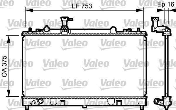 Valeo 734484 - Радіатор, охолодження двигуна autocars.com.ua