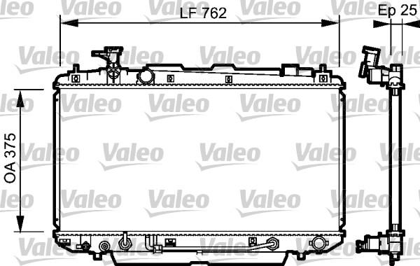 Valeo 734493 - Радіатор, охолодження двигуна autocars.com.ua